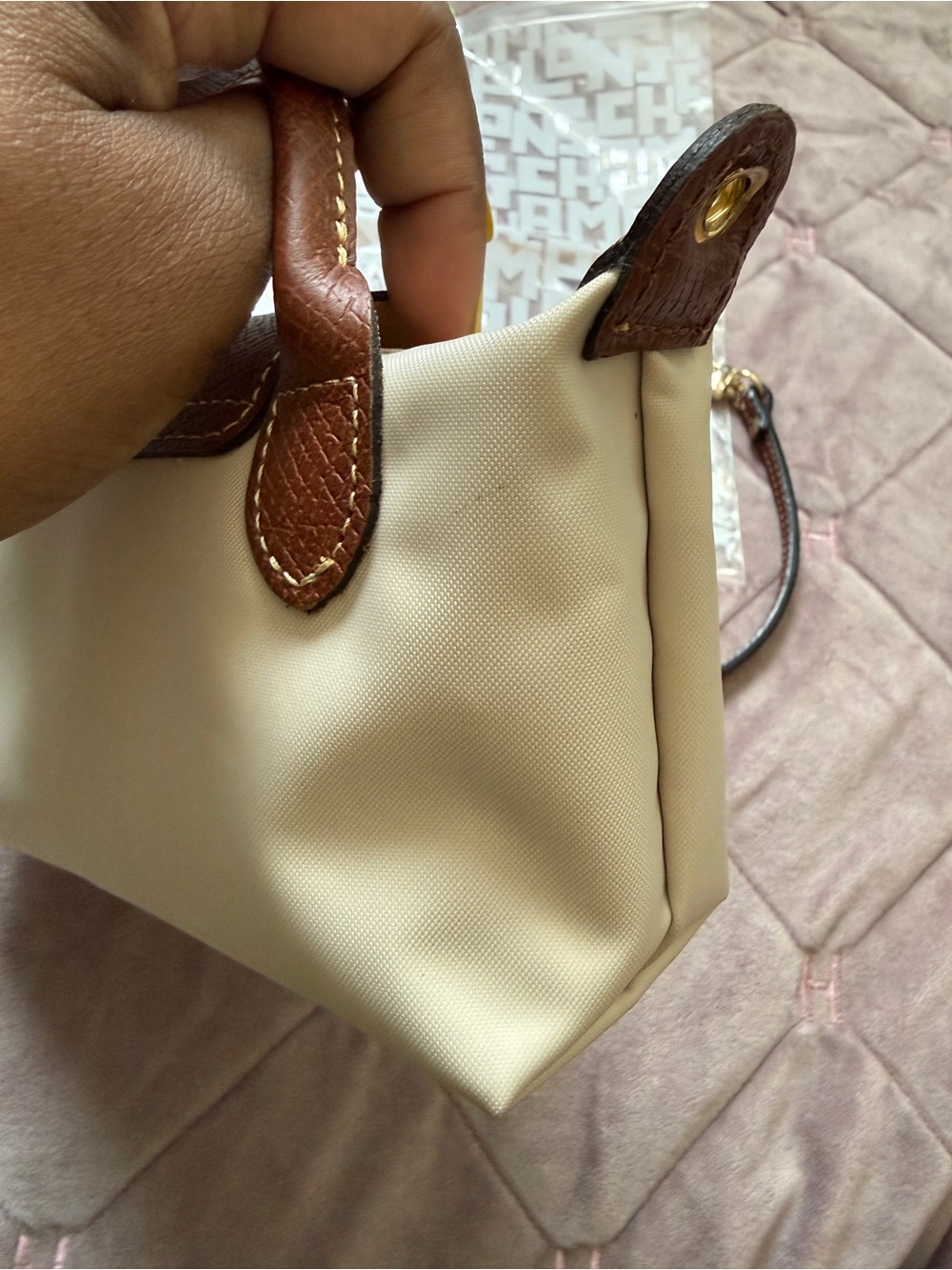 LE PLIAGE ORIGINAL POUCH WITH HANDLE (converted to crossbody) - Picture 6 of 15